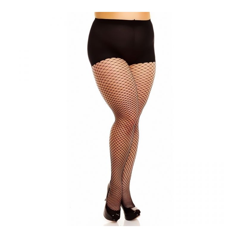 collant resille ouvert grande taille